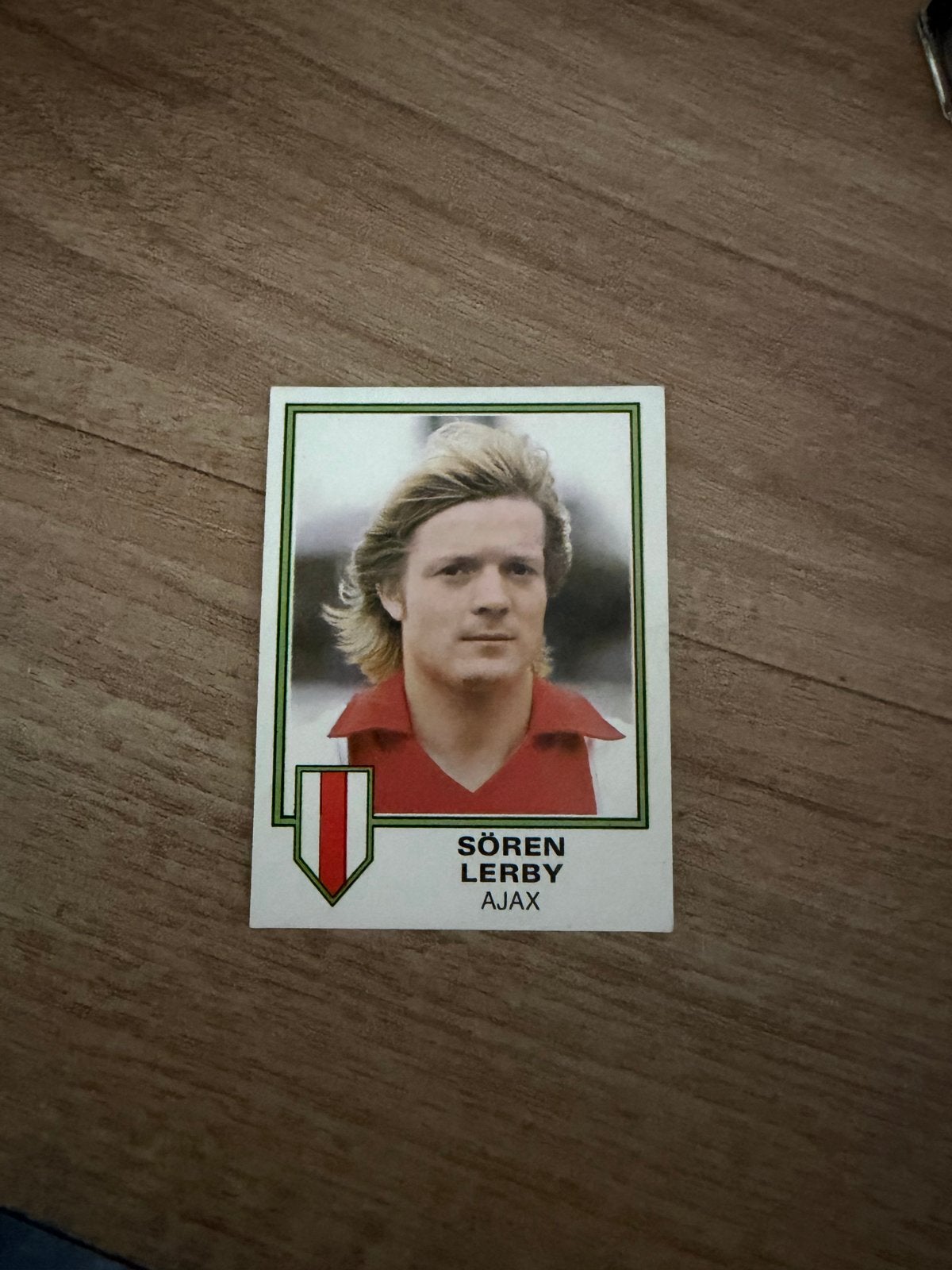 Panini Voetbal 81 - Søren Lerby (Ajax), Verzamelen, Ophalen of Verzenden, Gebruikt, Ajax, Poster, Plaatje of Sticker