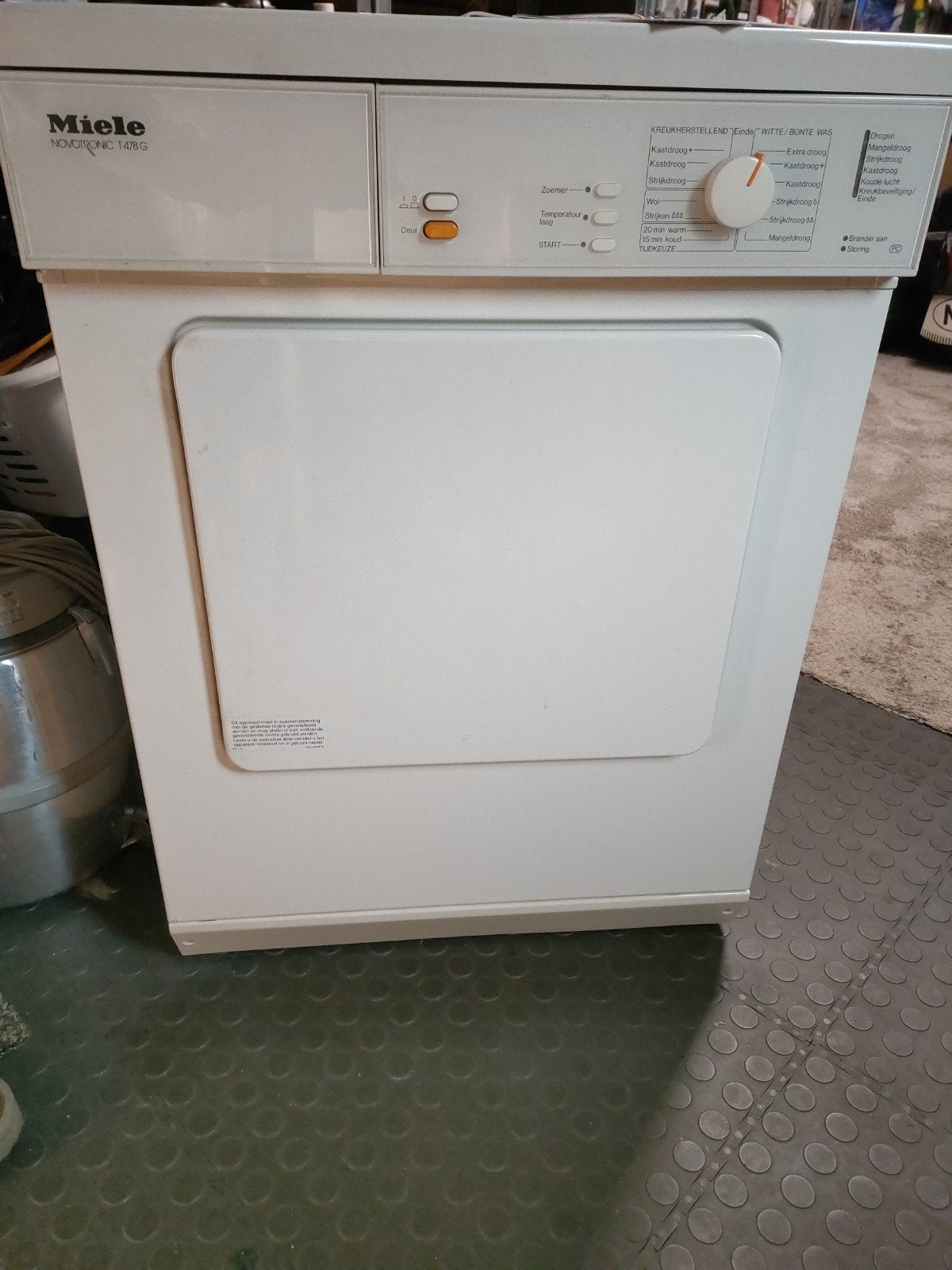 Miele Novotrinic T478G wasdroger, Ophalen, Luchtafvoer, 85 tot 90 cm