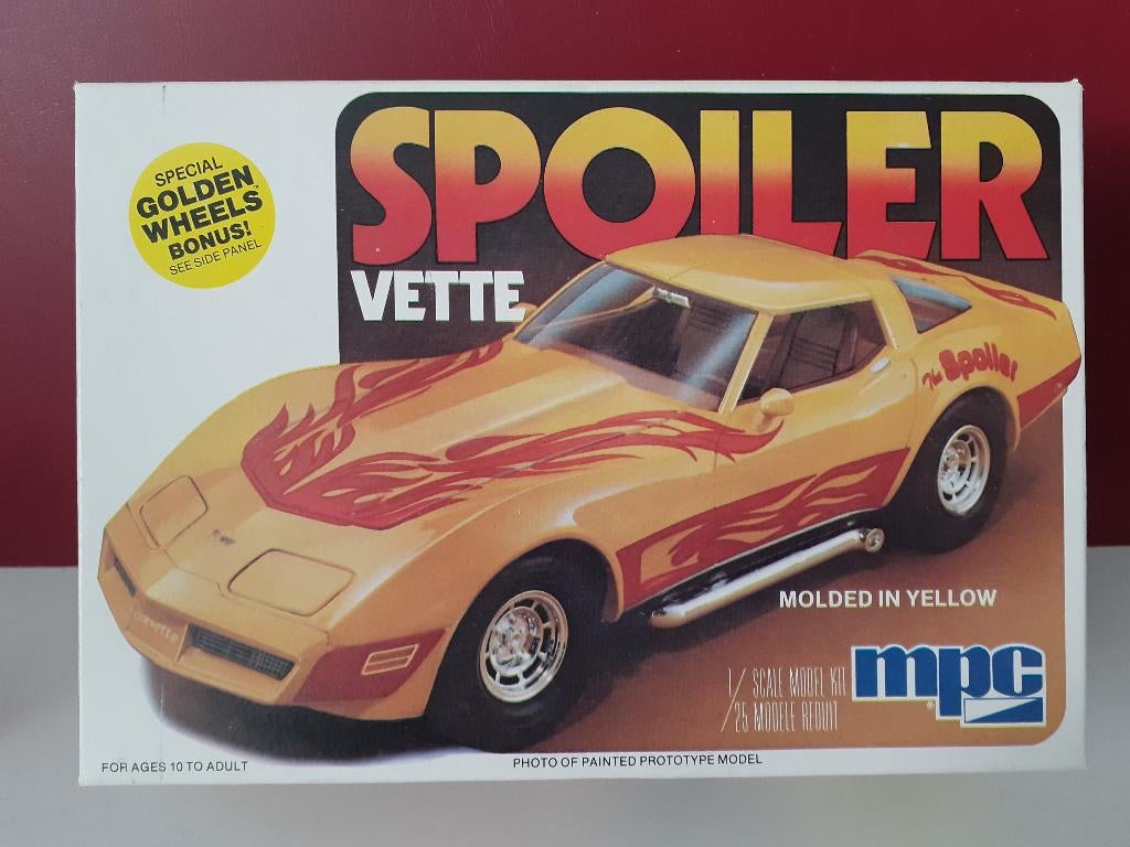 Corvette Spoilervette  1/25  bouwdoos MPC, Overige merken, Auto, Groter dan 1:32, Nieuw