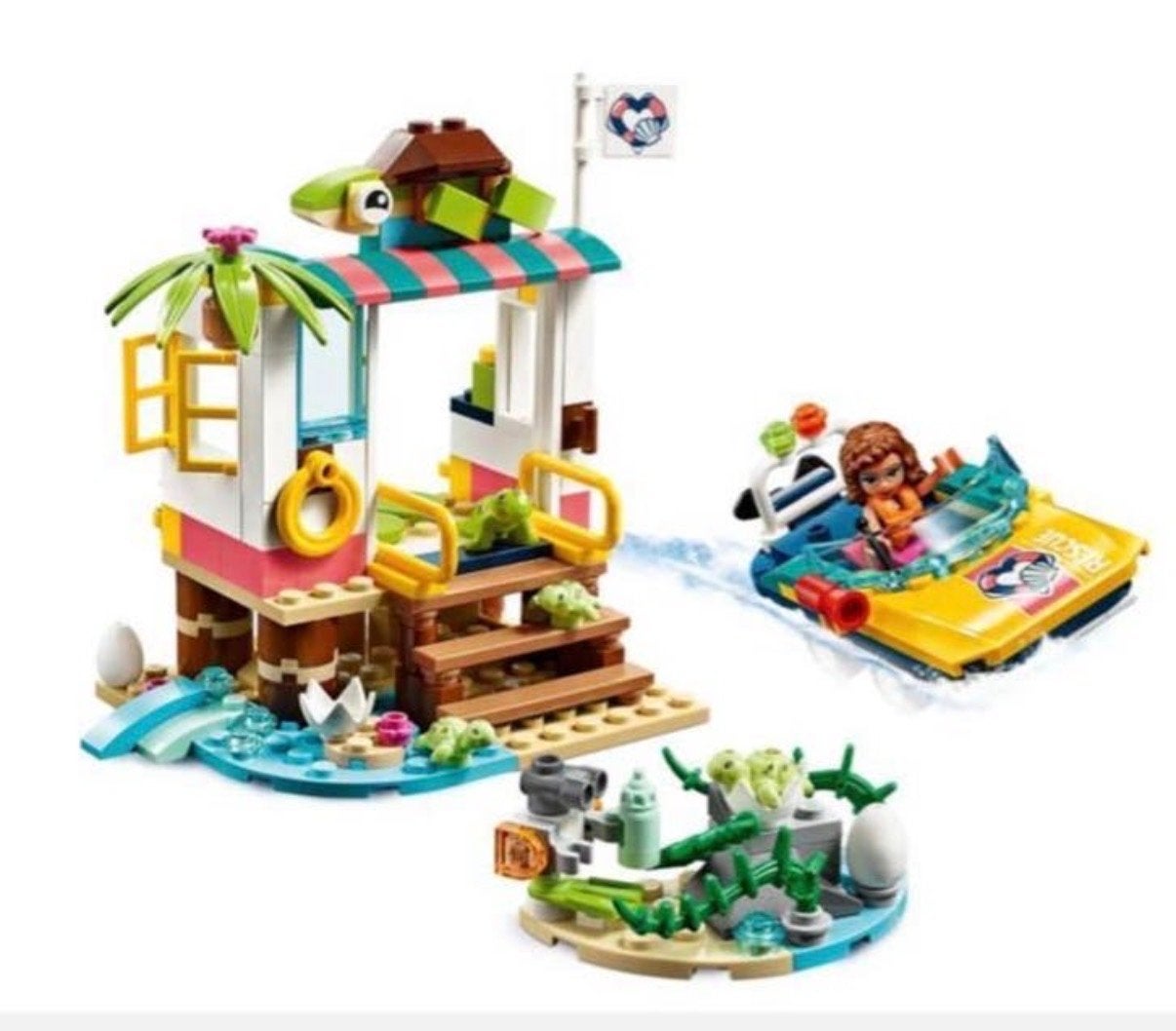 LEGO Friends 41376 Schildpadden reddingsactie (compleet), Lego, Friends, Ophalen of Verzenden, Zo goed als nieuw