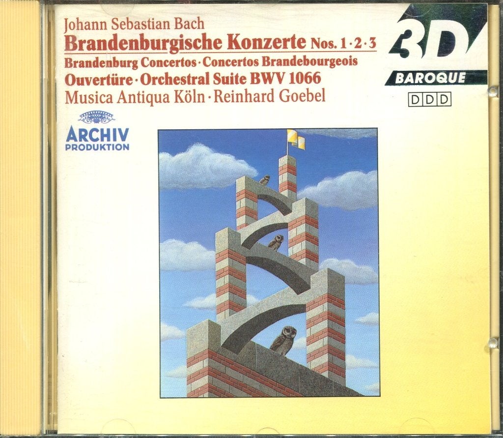 J.S.Bach Brandenburgische Konzerte Nos 1-2-3 Reinhard Goebel, Ophalen of Verzenden, Barok, Zo goed als nieuw, Overige typen