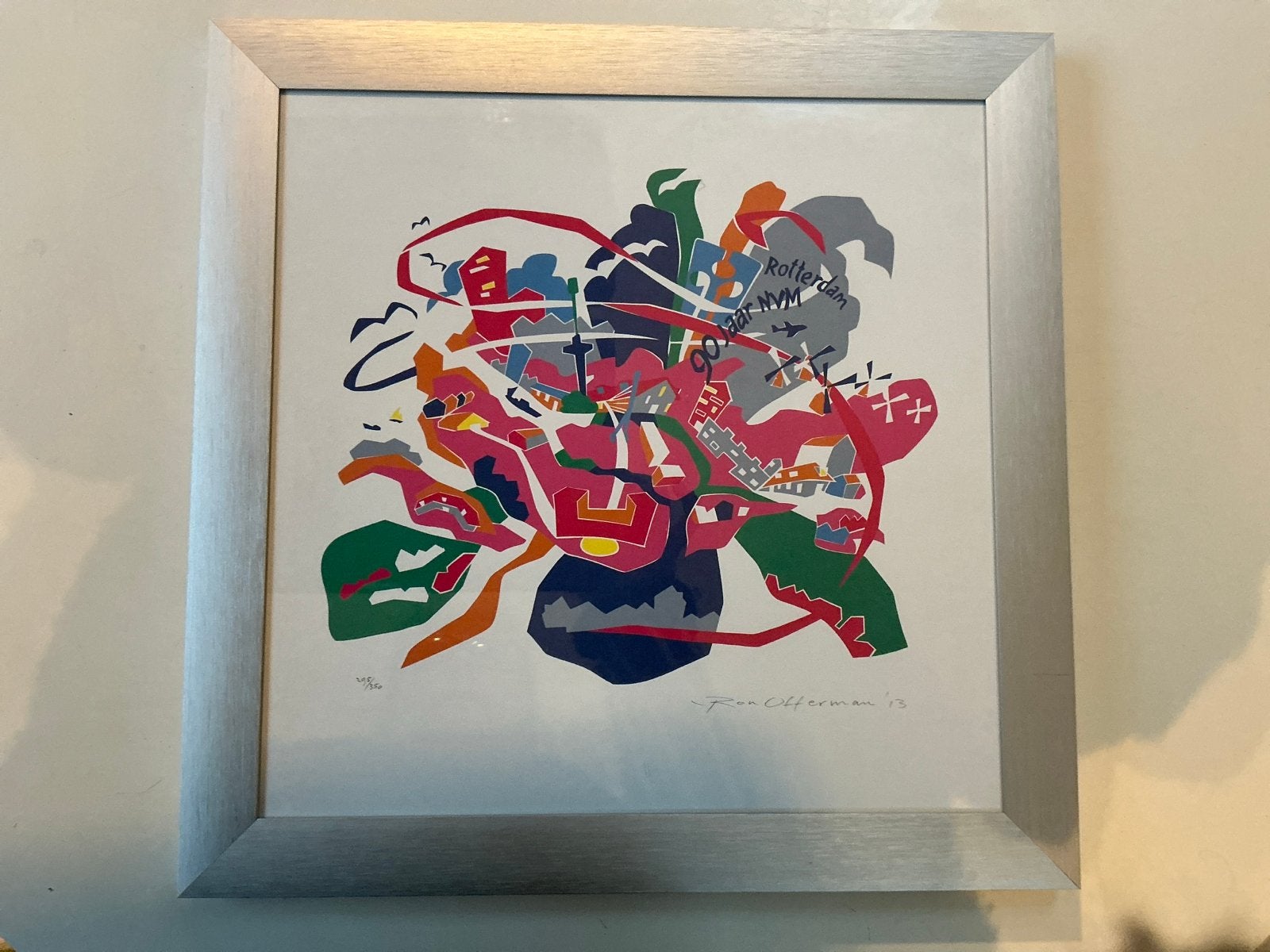 Ron Offerman - Rotterdam NVM (2013) - Zeefdruk, Gelimiteerde oplage, Ophalen of Verzenden, Abstract, Zeefdruk