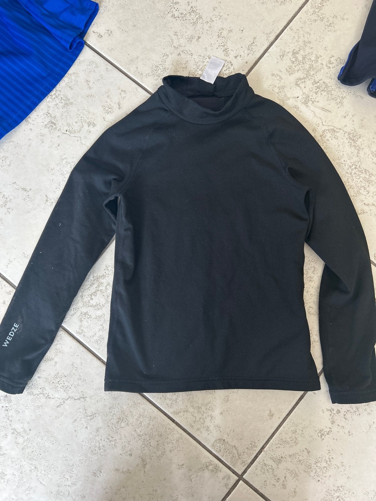 Sportshirt lange mouw Decathlon Wedze Kipsta, Ophalen, Zo goed als nieuw, Blauw