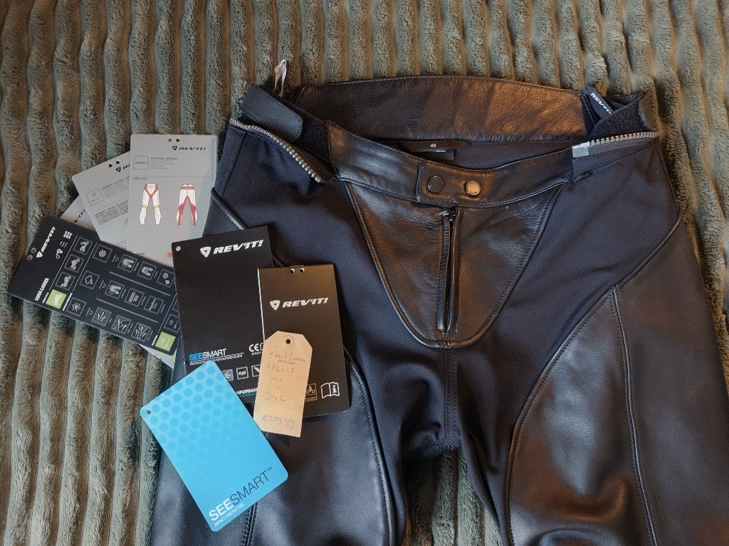 Rev'it Luna leren motorbroek dames 42, Revit REV’IT, Broek | leer, Ophalen of Verzenden, Dames