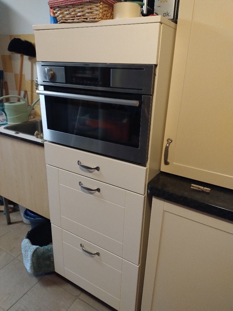 Stoom oven  AEG, Huis en Inrichting, Ophalen, Gebruikt, 50 tot 100 cm, Minder dan 100 cm