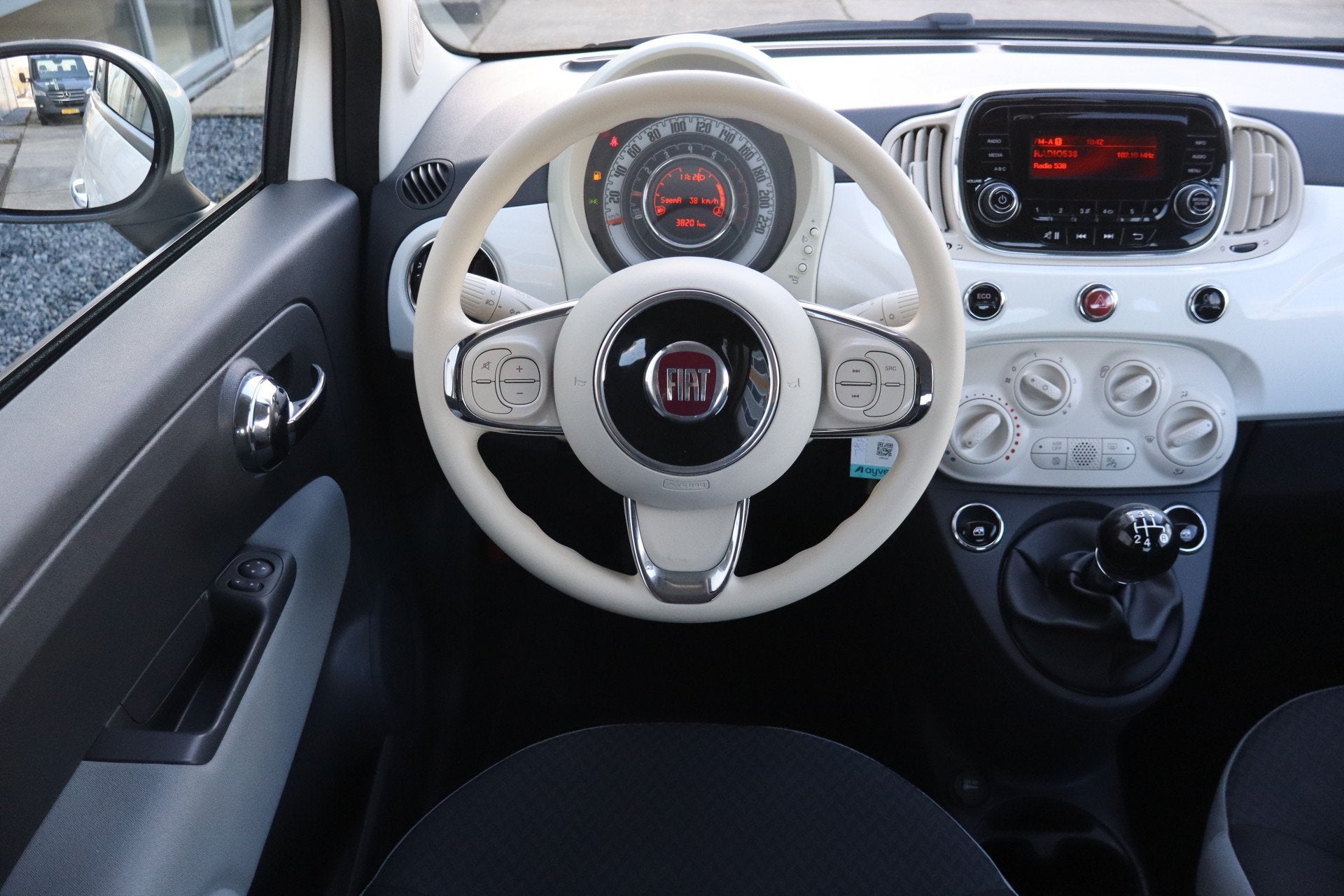 Fiat 500 0.9 TwinAir Turbo Popstar - NL- Auto! Cruise I Radi, Stof, Gebruikt, Origineel Nederlands, Bedrijf