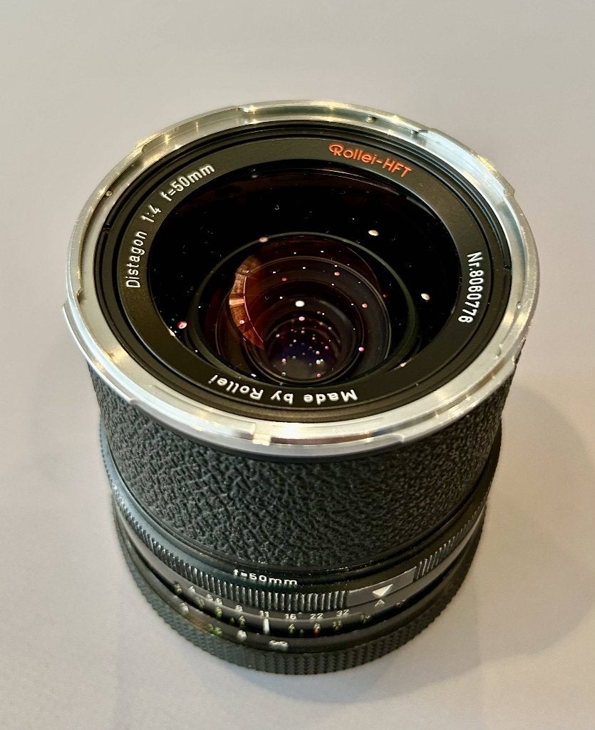 Rollei Distagon HFT 50mm 1:4 Objektiv Rolleiflex SLX6000Seri, Overige merken, Gebruikt, Overige vattingen, Multi-coated