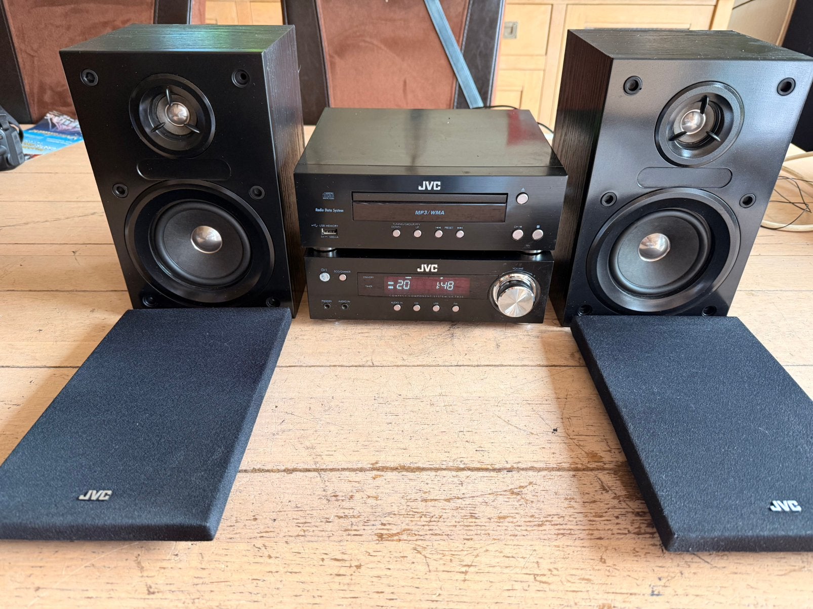 Jvc ux-tb30 midi setje zie foto’s, Ophalen of Verzenden, Zo goed als nieuw, Cd-speler, JVC