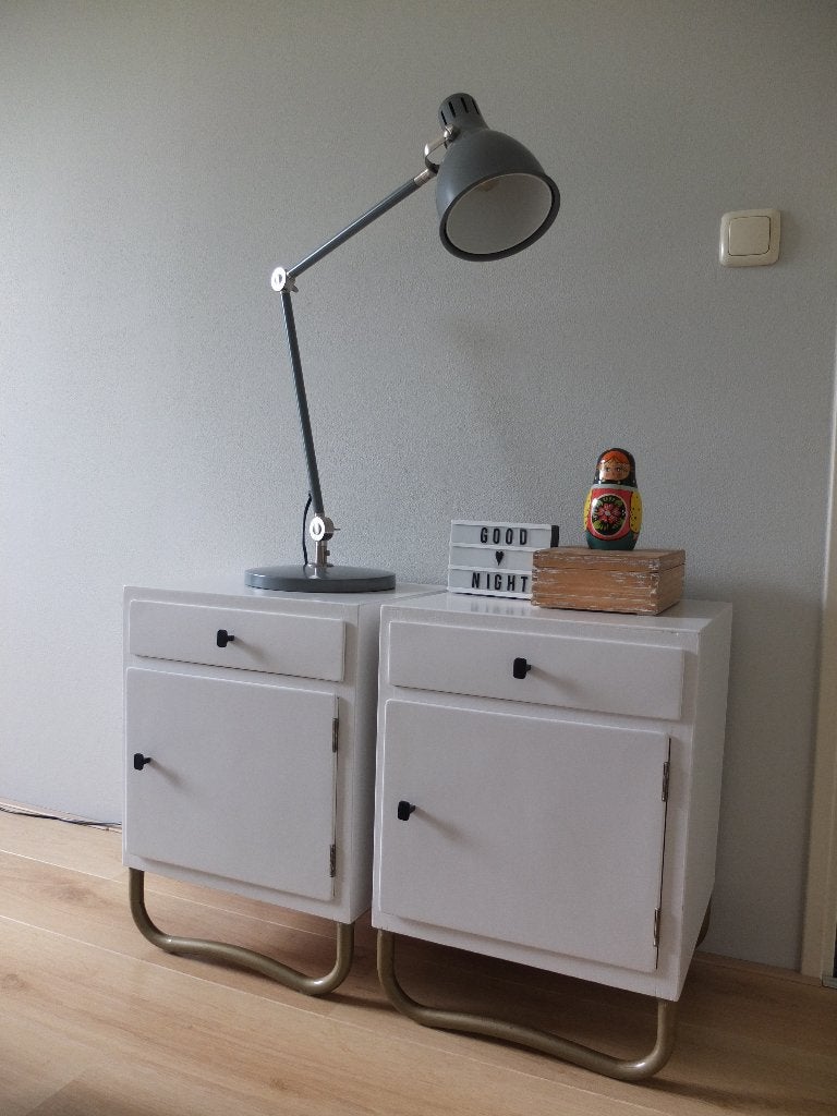 Vintage ziekenhuis nachtkastjes, Ophalen, Gebruikt, Minder dan 45 cm, Minder dan 55 cm