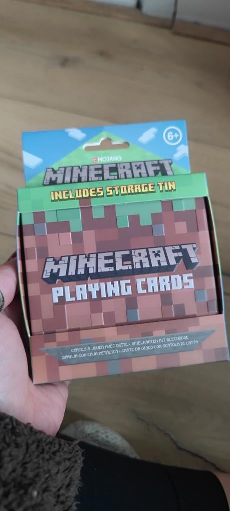 Minecraft Speelkaarten (52 kaarten+2 jokers) met Opbergblik, Ophalen of Verzenden, Nieuw, Speelkaart(en)