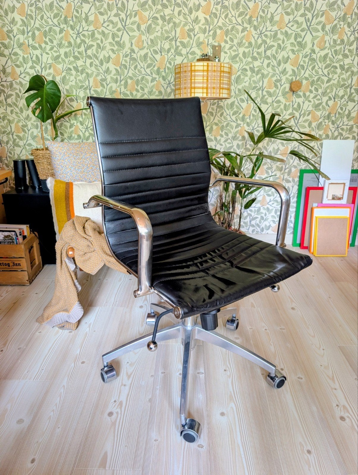 Eames Stijl Bureaustoel Zwart - Gebruikt, Ophalen, Gebruikt, Zwart, Bureaustoel