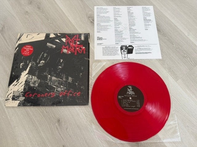 Post Mortem - Coroner's Office Lim. 1.Press LP (Red) + OIS, LP, Thrash metal, Ophalen of Verzenden, Zo goed als nieuw