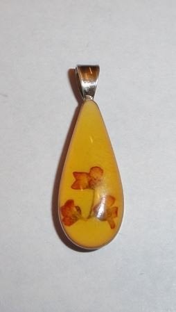 Hanger Epoxy zilver droogbloemetje, Ophalen of Verzenden, Zo goed als nieuw, Bloem of Plant, Zilver