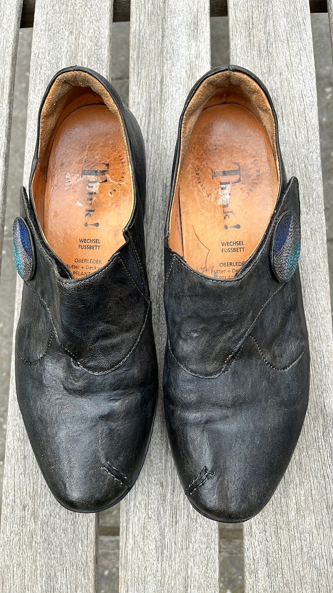 Think! Instappers schoenen maat 39, Kleding | Dames, Schoenen, Ophalen of Verzenden, Zo goed als nieuw, Grijs, Instappers