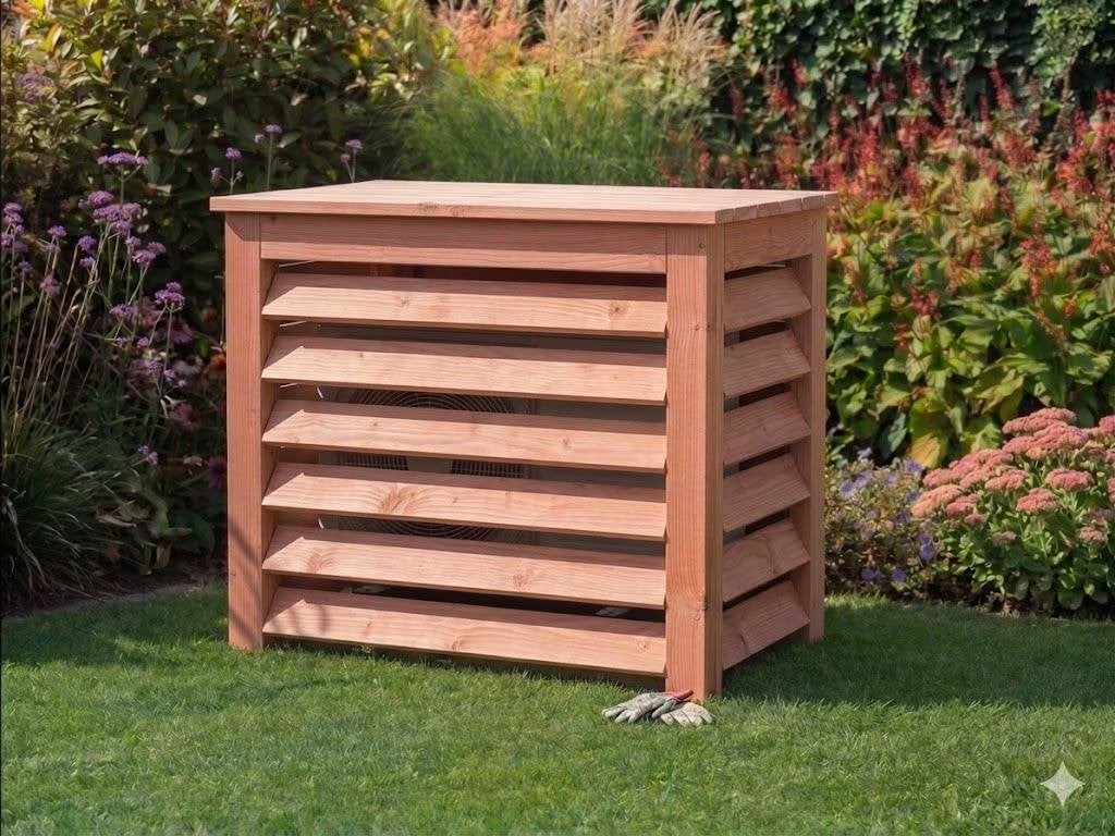 Nieuwe Houten Omkasting airco / warmtepomp - Op maat gemaakt, Ophalen, Nieuw, 3 snelheden of meer, 100 m³ of groter
