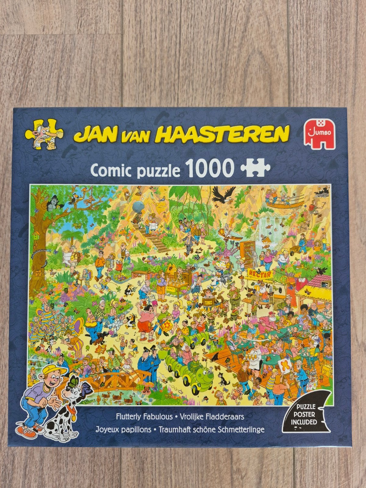 Jan van Haasteren - Vrolijke fladderaars 1000, Ophalen of Verzenden, 500 t/m 1500 stukjes, Zo goed als nieuw, Legpuzzel