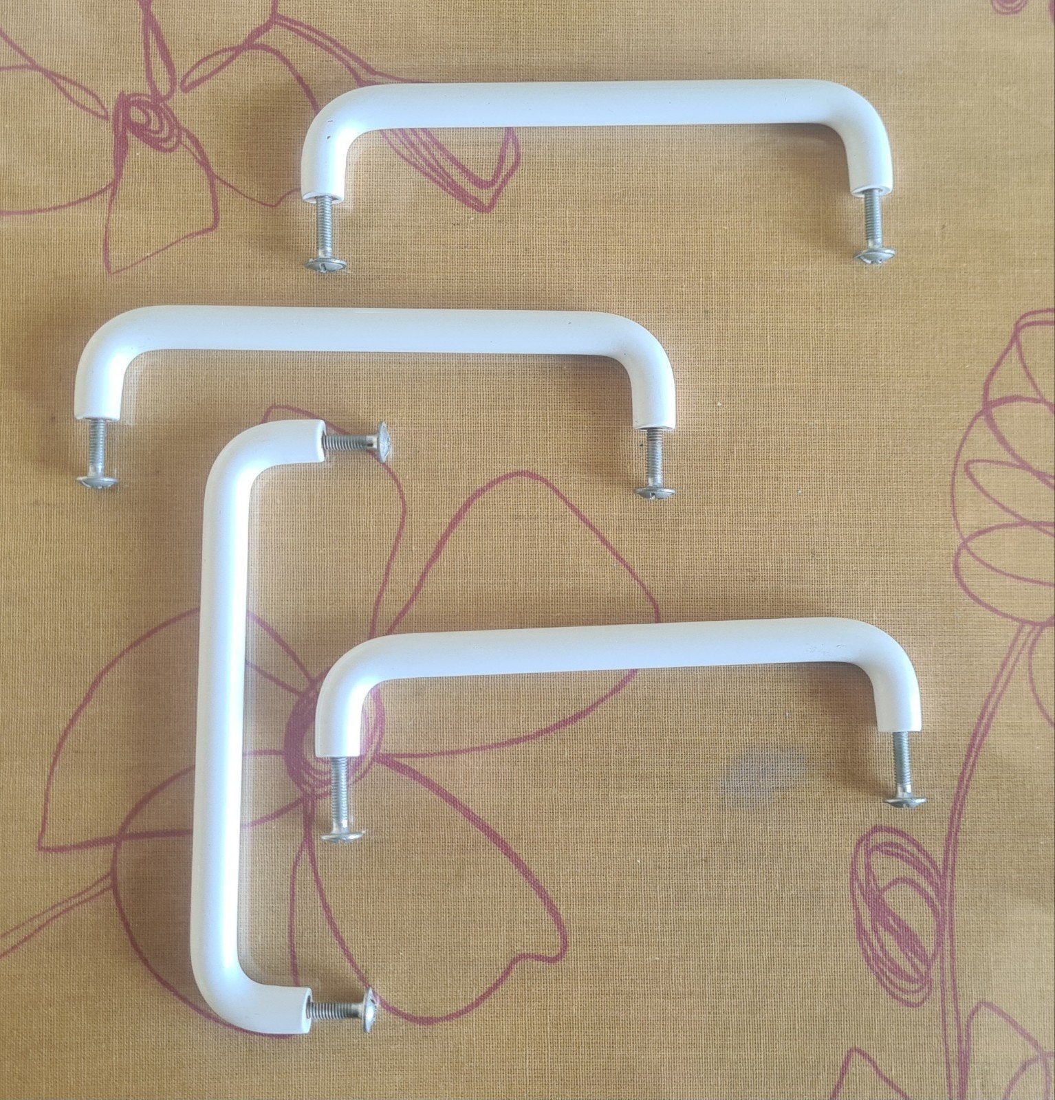 4 stuks originele Siematic handgrepen, handvatten. wit, Ophalen of Verzenden, Zo goed als nieuw, Overige materialen, Overige typen
