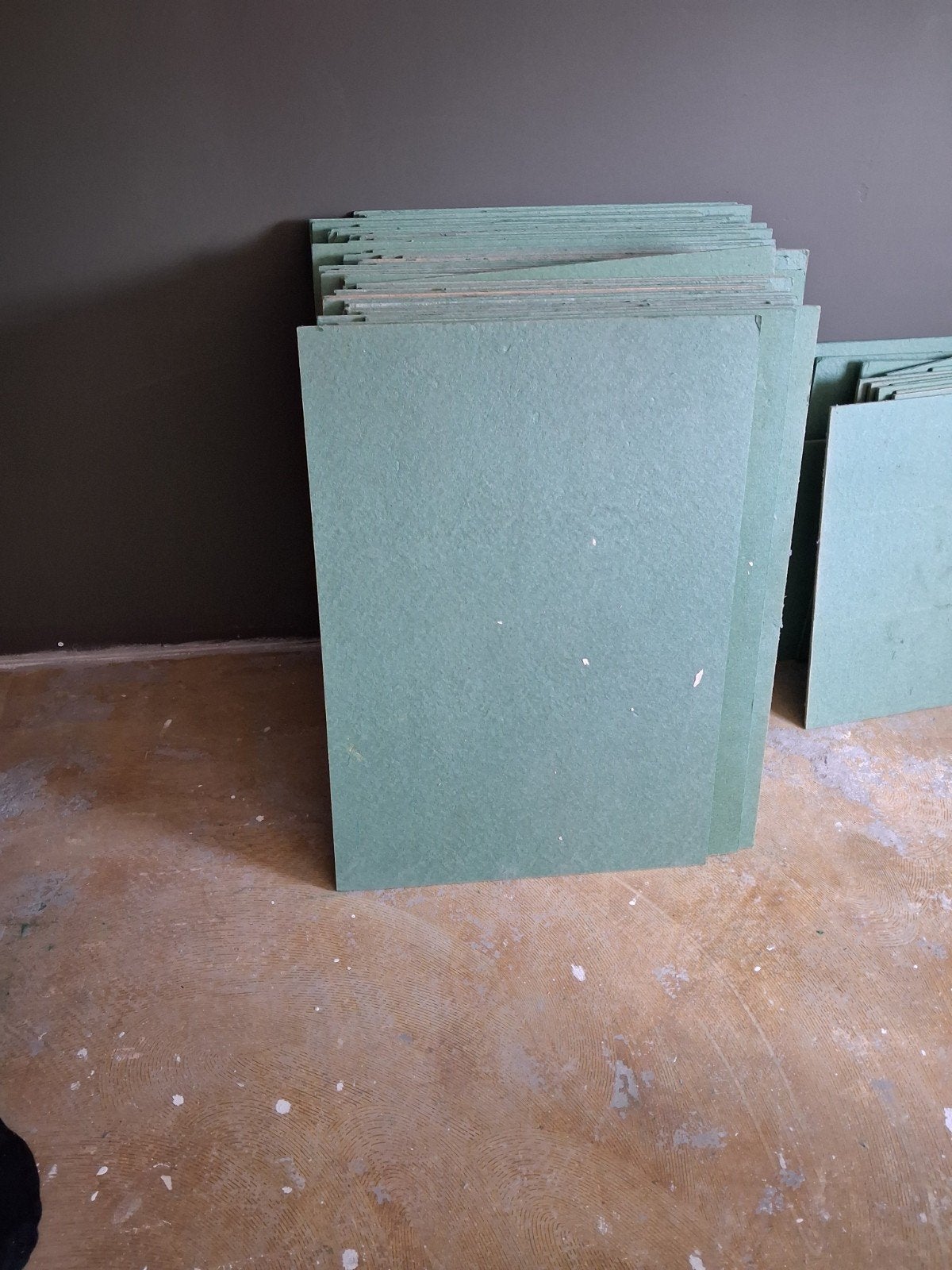 Groene platen - ondervloer, Ophalen, Gebruikt, Hout, Minder dan 20 mm