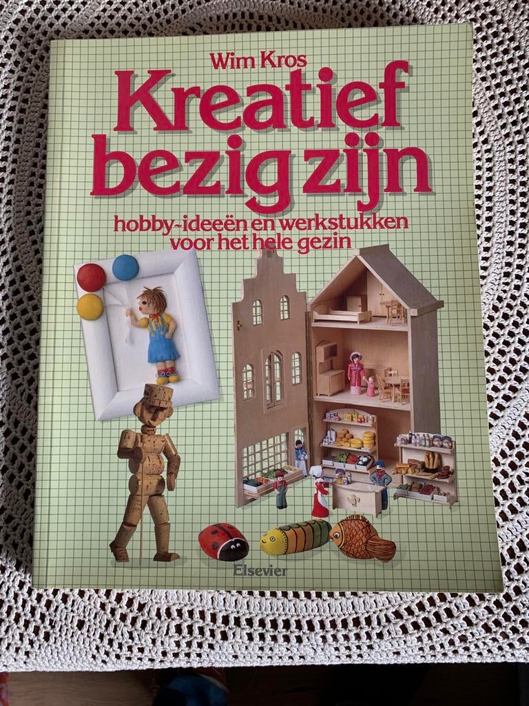 Kreatief bezig zijn Wim Kros Hobby ideeën en  bv werkstukken, Boeken, Hobby en Vrije tijd, Ophalen of Verzenden, Zo goed als nieuw