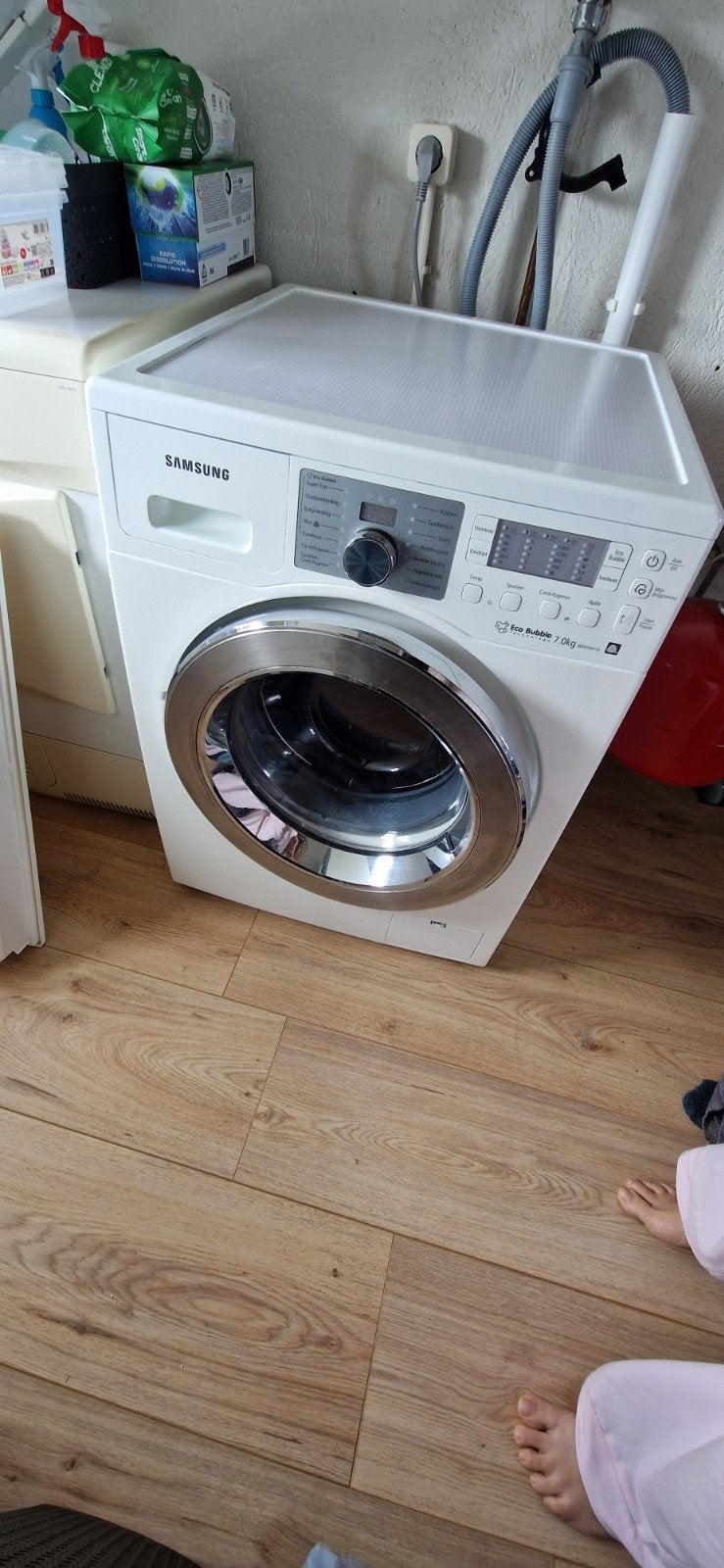 Samsung Eco Bubble 7.0kg Wasmachine, Witgoed en Apparatuur, Wasmachines, Gebruikt, Ophalen of Verzenden, 85 tot 90 cm, 1200 tot 1600 toeren