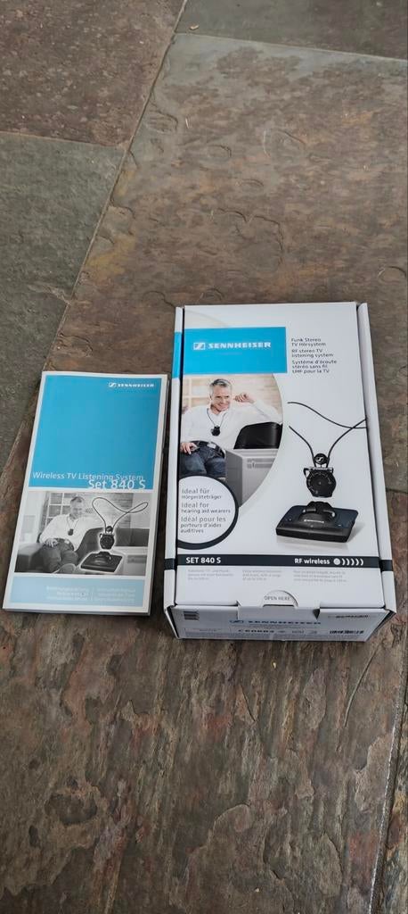 Sennheiser Set 840 S Draadloos TV Luister Systeem - Nieuw, Sennheiser, Nieuw, Ophalen of Verzenden, Over oor (circumaural)