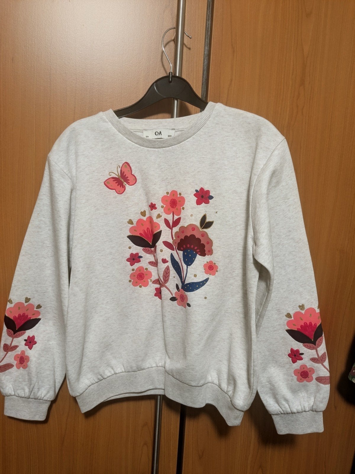 C&A sweater maat 134 voor 9 jaar, Zo goed als nieuw, Grijs, C&A, Ophalen