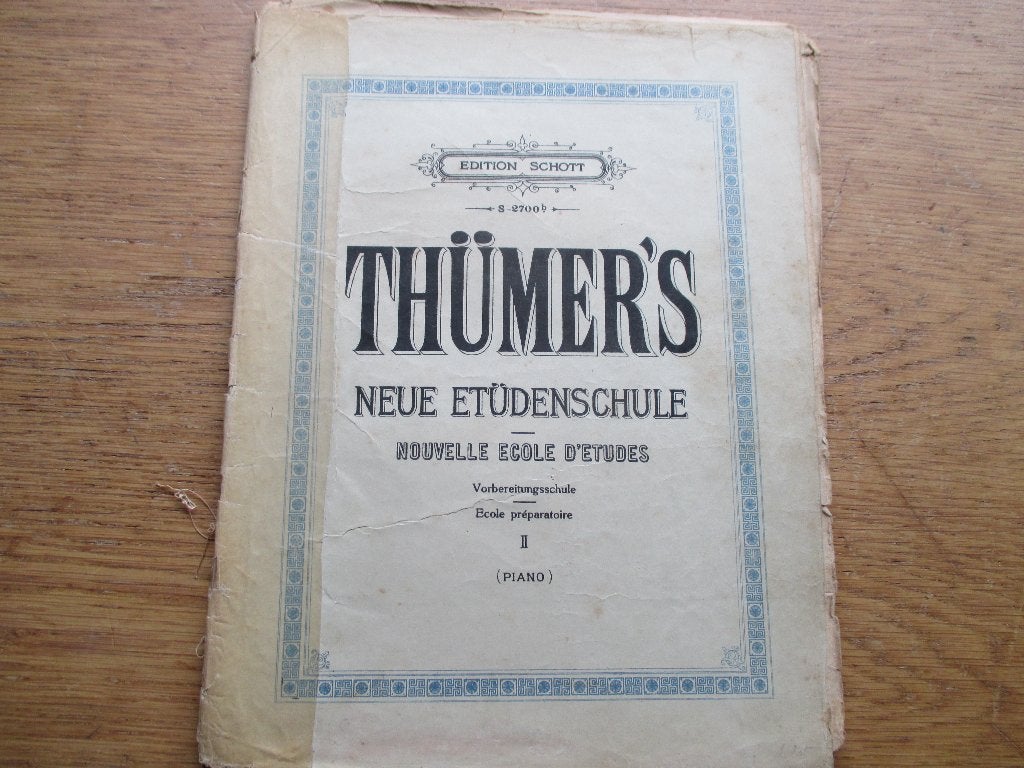Thümer's Neue Etüdenschule - Piano, Gebruikt, Klassiek, Les of Cursus, Ophalen of Verzenden