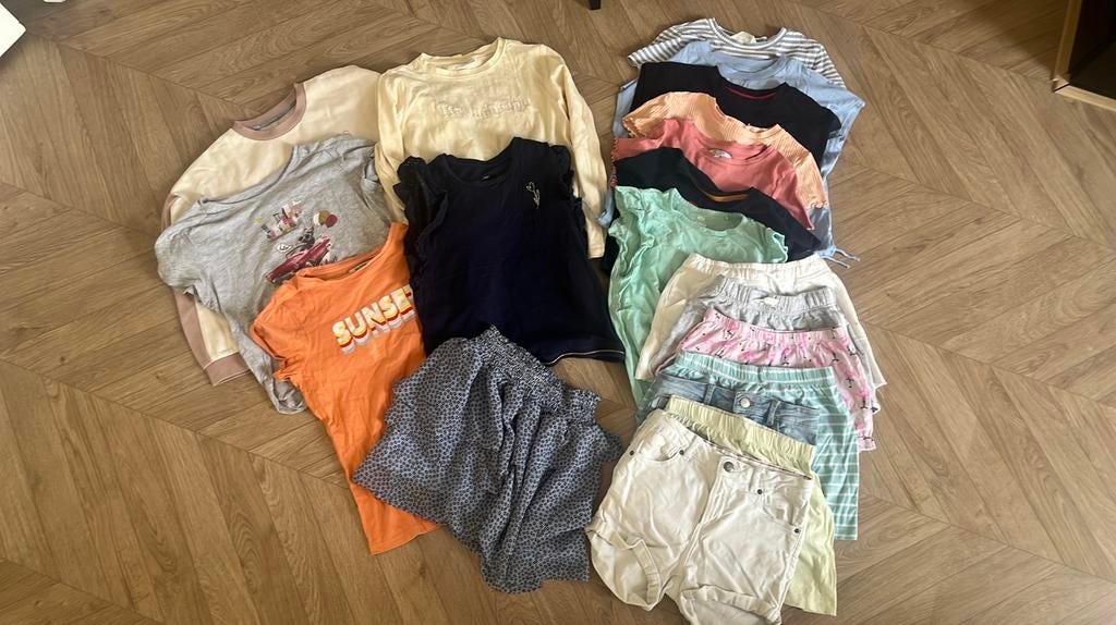 Zomerkleding pakket meisje maat 140 Zara, Chippie, WE, H&M, Ophalen of Verzenden, Zo goed als nieuw, Maat 140