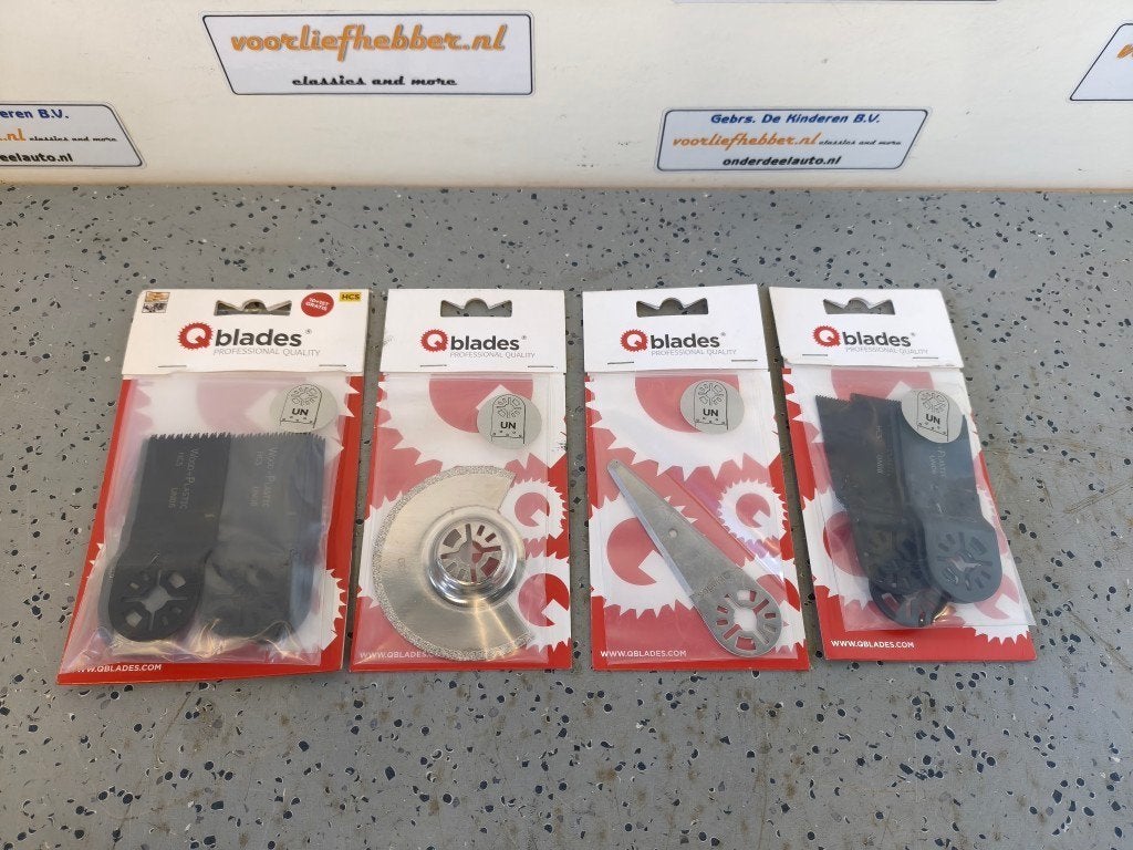 17 QBlades multitool zaagbladen, typebevestiging UN, QBlades, 70 mm of meer, Nieuw, Ophalen of Verzenden