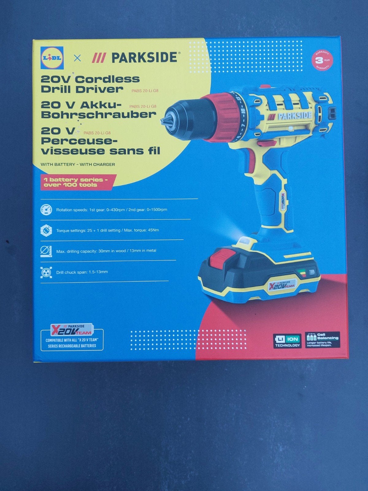 Lidl Boormachine limmited edition,  Parkside nieuw in doos, Ophalen, Boormachine