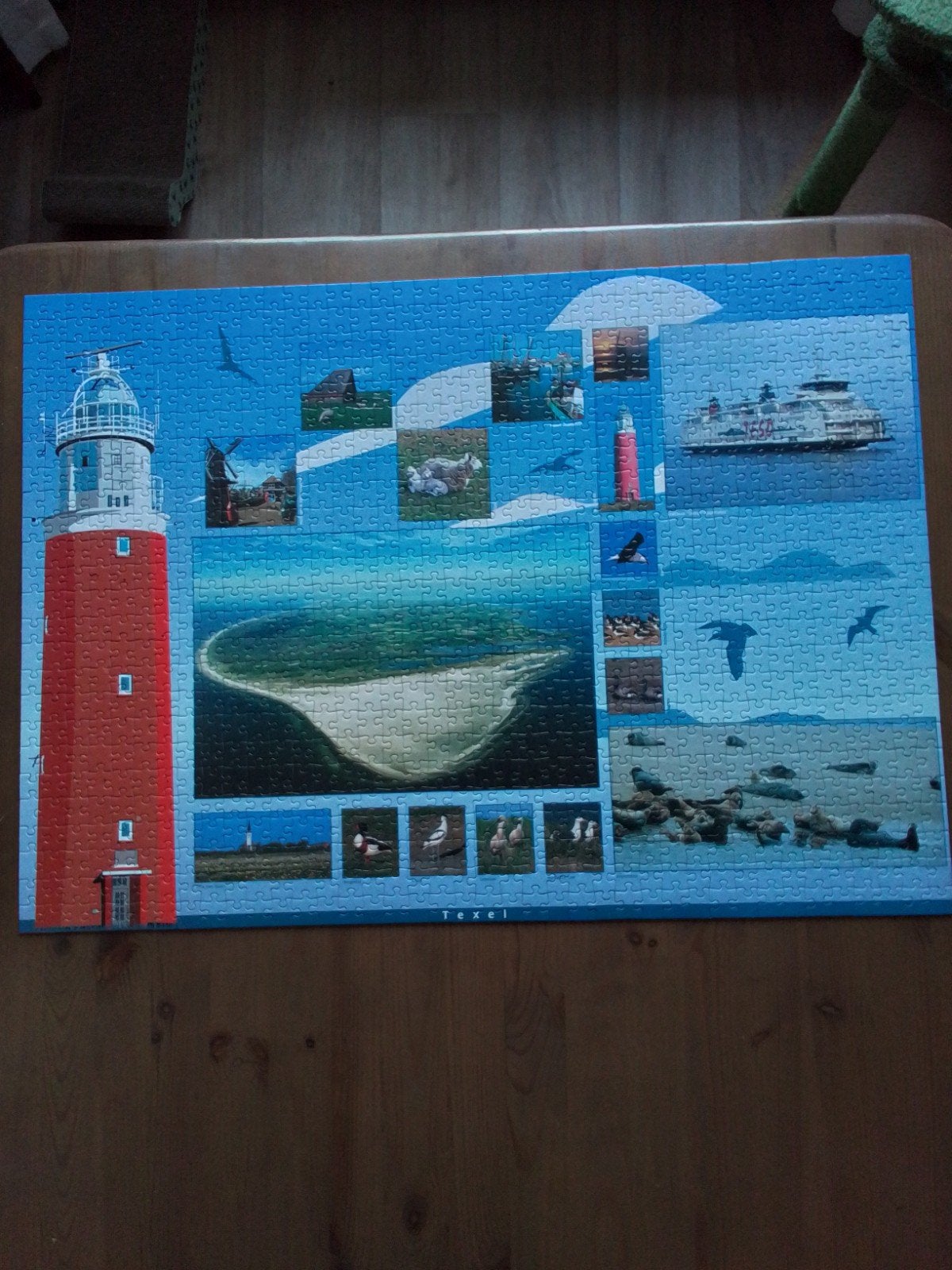 Texel puzzel 1000 stukjes, Hobby en Vrije tijd, Denksport en Puzzels, Ophalen of Verzenden, 500 t/m 1500 stukjes