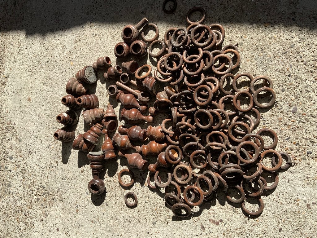 Gordijnaccessoires, Ophalen of Verzenden, Gebruikt, Hout