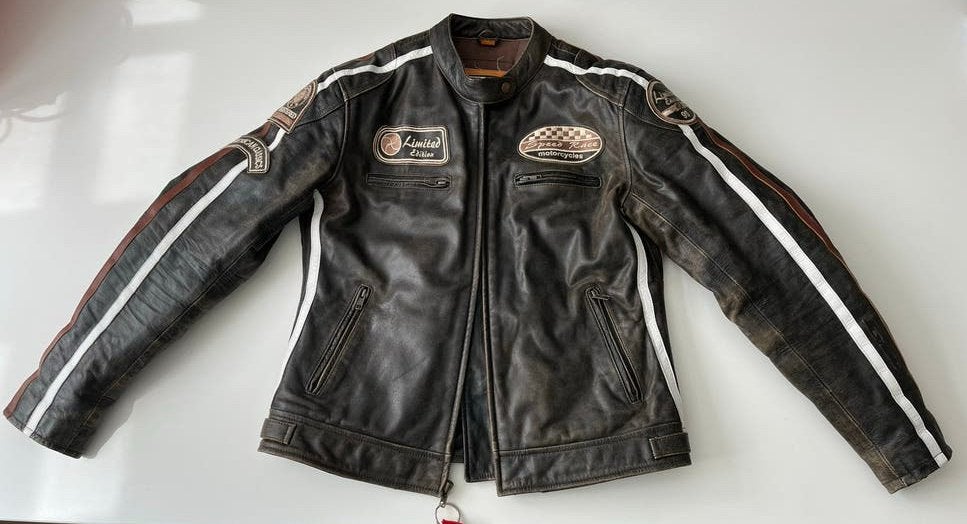 Leren motorjas dames - Model Nevada - Maat 42, Motoren, Ophalen, Tweedehands, Dames, Jas | leer