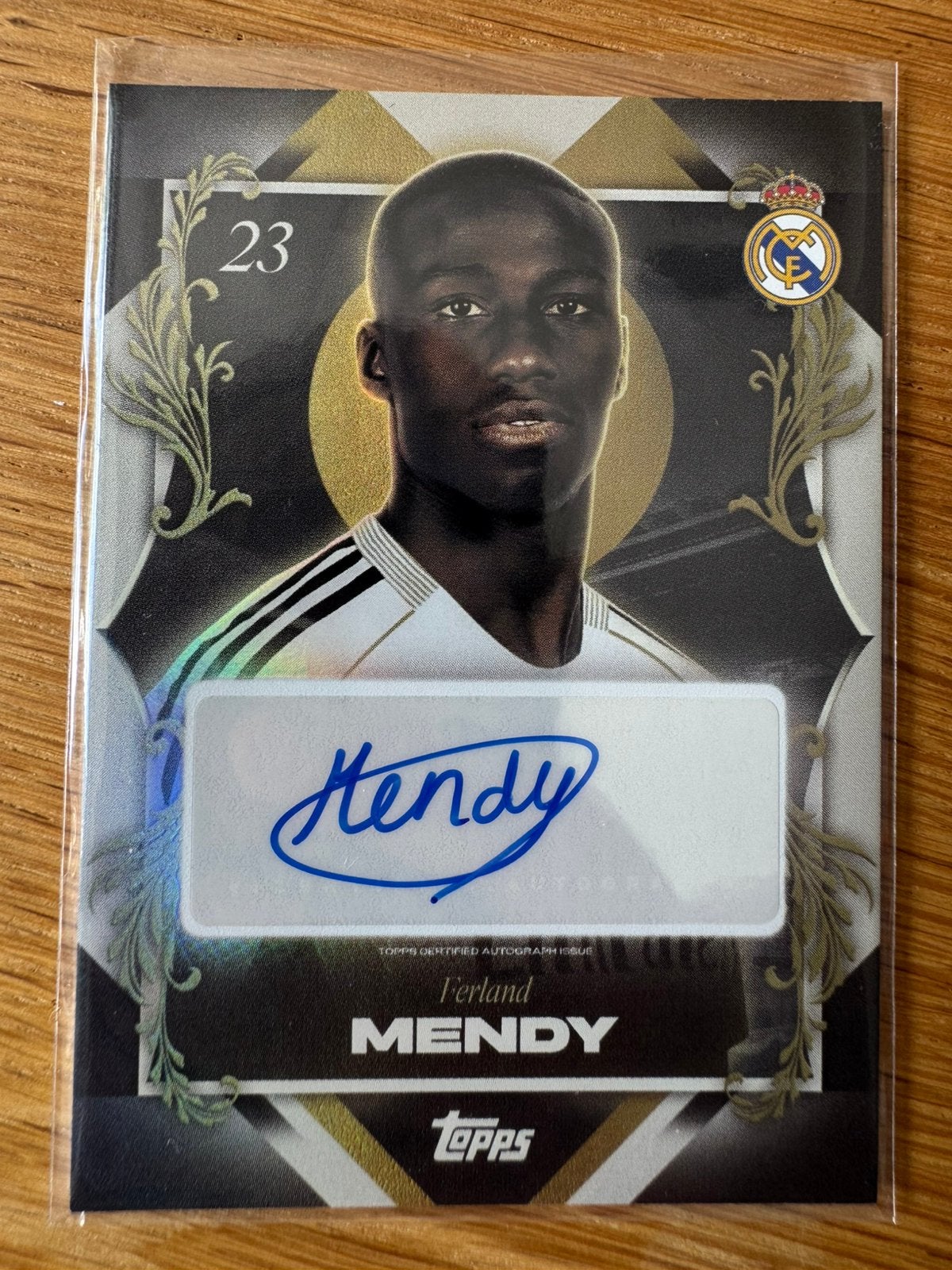 Ferland Mendy Autograph Real Madrid Los Blancos Topps, Ophalen of Verzenden, Zo goed als nieuw, Buitenlandse clubs