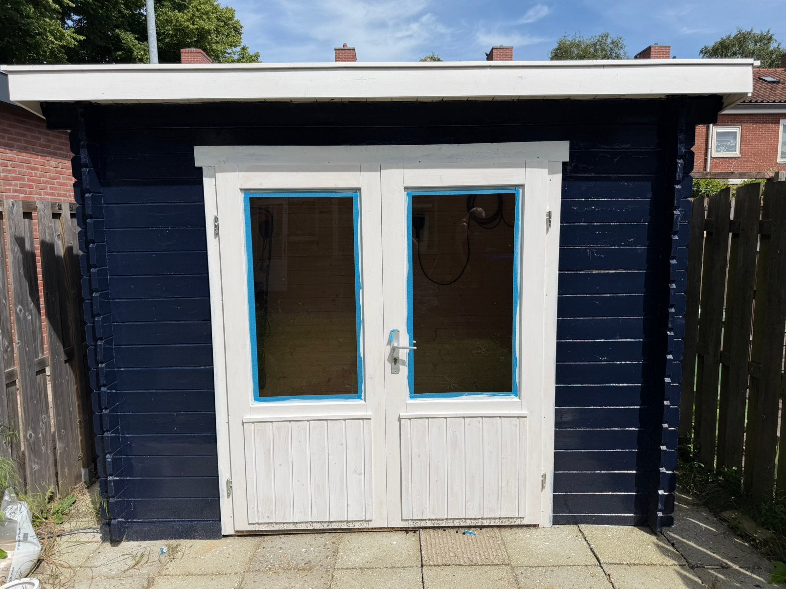 Blokhut Kris 290x200x217, Ophalen, Zo goed als nieuw, Blokhut