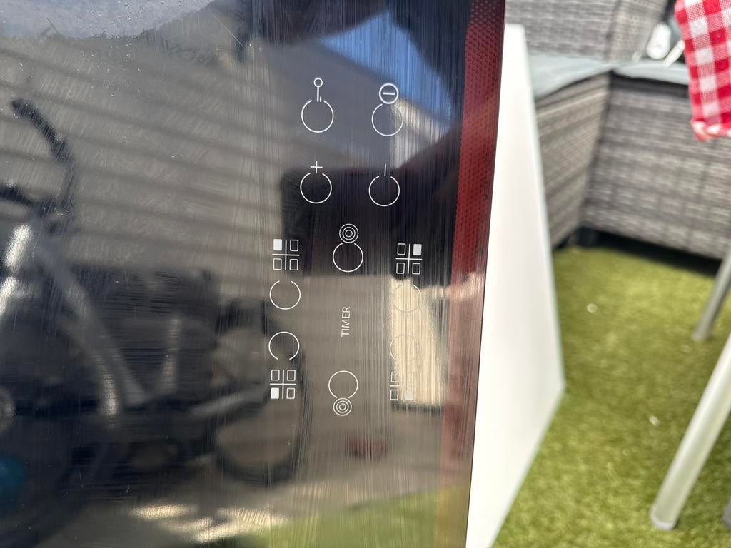 Whirlpool kookplaat met inductie, Ophalen, 4 kookzones, Zo goed als nieuw, Inbouw