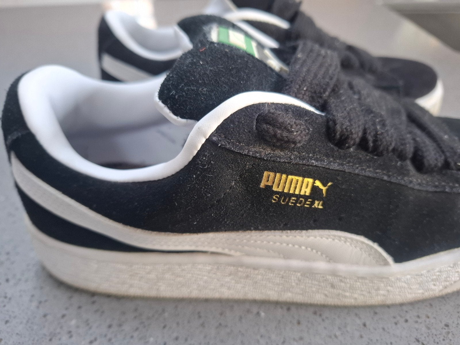 Puma suède XL sneaker maat 39 zwart wit, Puma, Zwart, Ophalen of Verzenden, Sneakers of Gympen