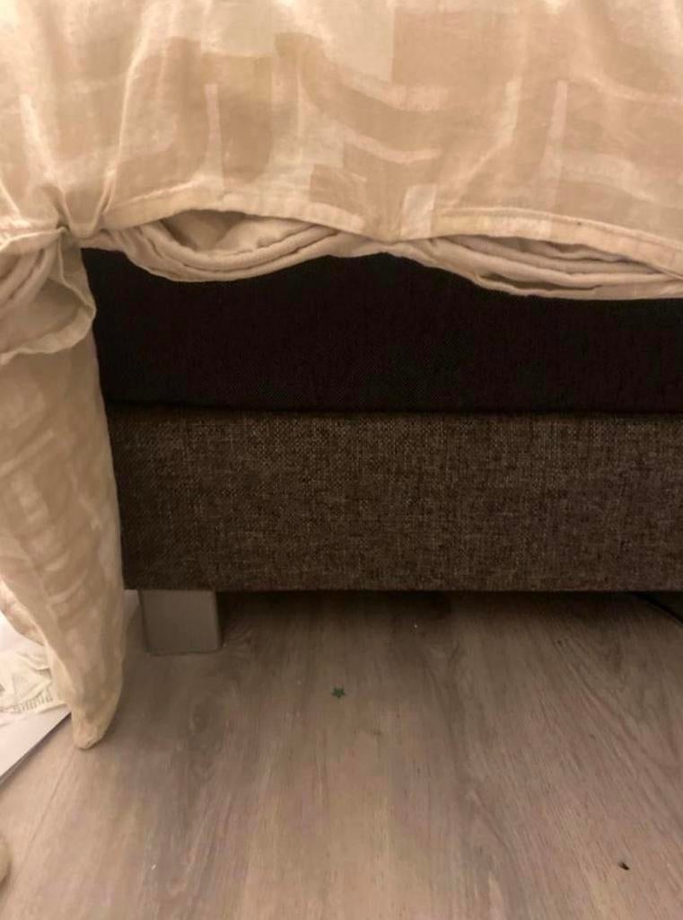 Tweepersoonsbed 140x210 met matras, Ophalen, Gebruikt, 210 cm, Tweepersoons