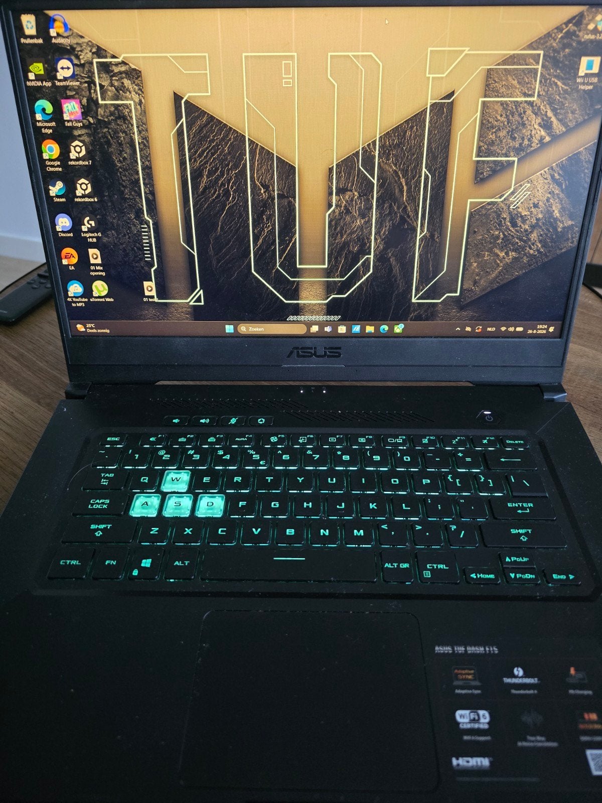 ASUS TUF Dash F15 Gaming Laptop - Intel i7, RTX 3060, Computers en Software, Windows Laptops, Ophalen, Met videokaart, ASUS, 512 GB