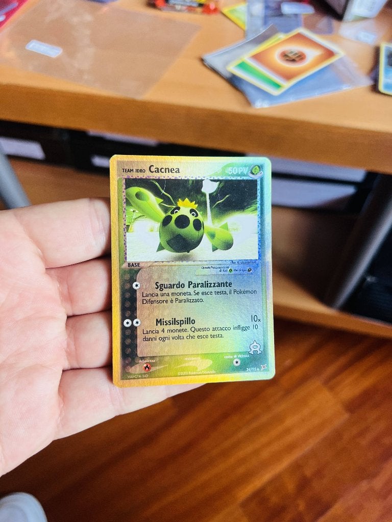 Cacnea 24/95 Reverse Holo Ex Team Magma Pokemon, Verzenden, Zo goed als nieuw, Losse kaart, Foil