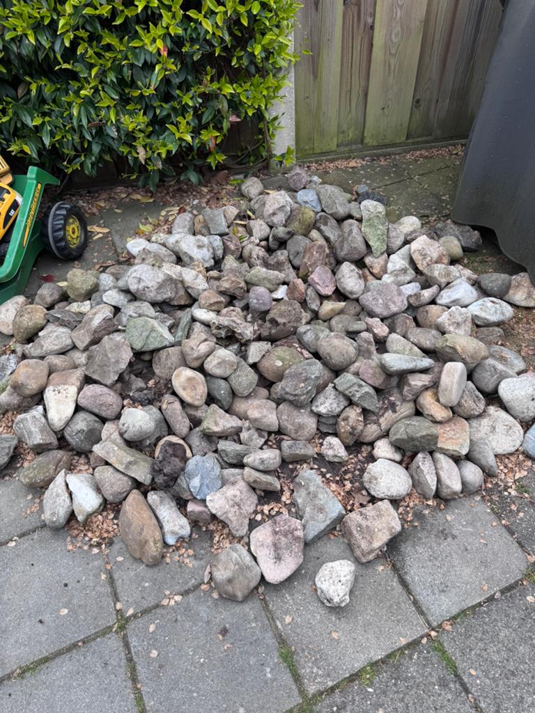 Zwerfkeien /veldkeien GRATIS, Ophalen, Gebruikt