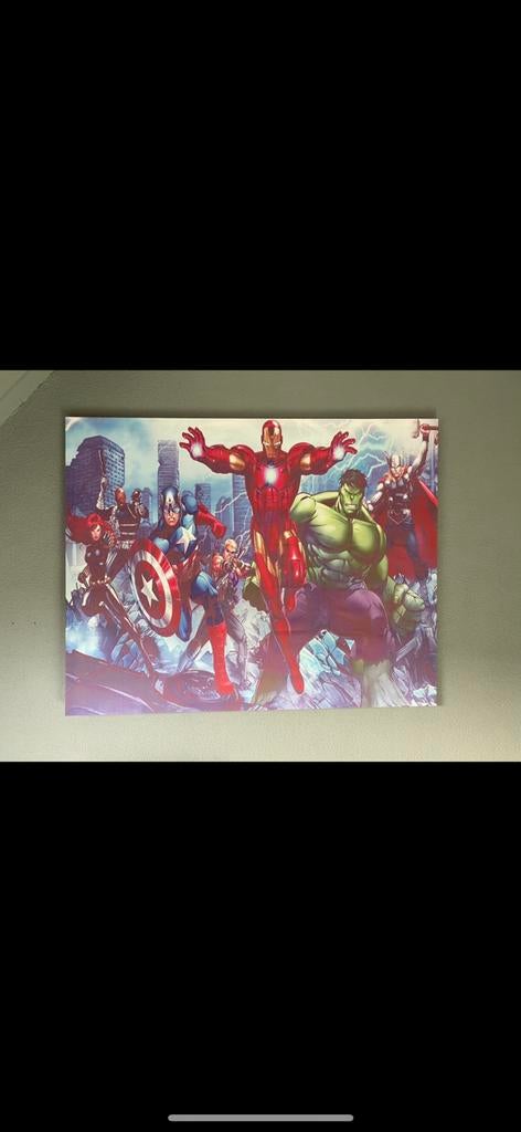 Avangers canvas 121,5 x 95cm, Ophalen, Eenpersoons