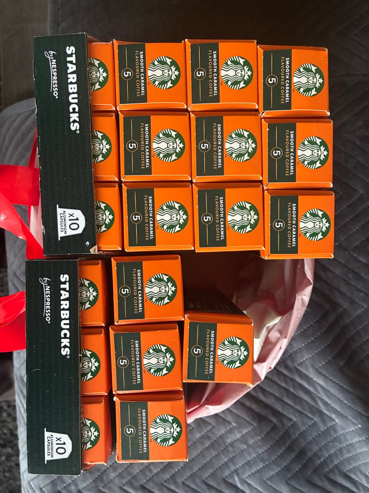 190 Nespresso Starbucks Smooth Caramel cups, Ophalen, Nieuw, Koffiepads en cups
