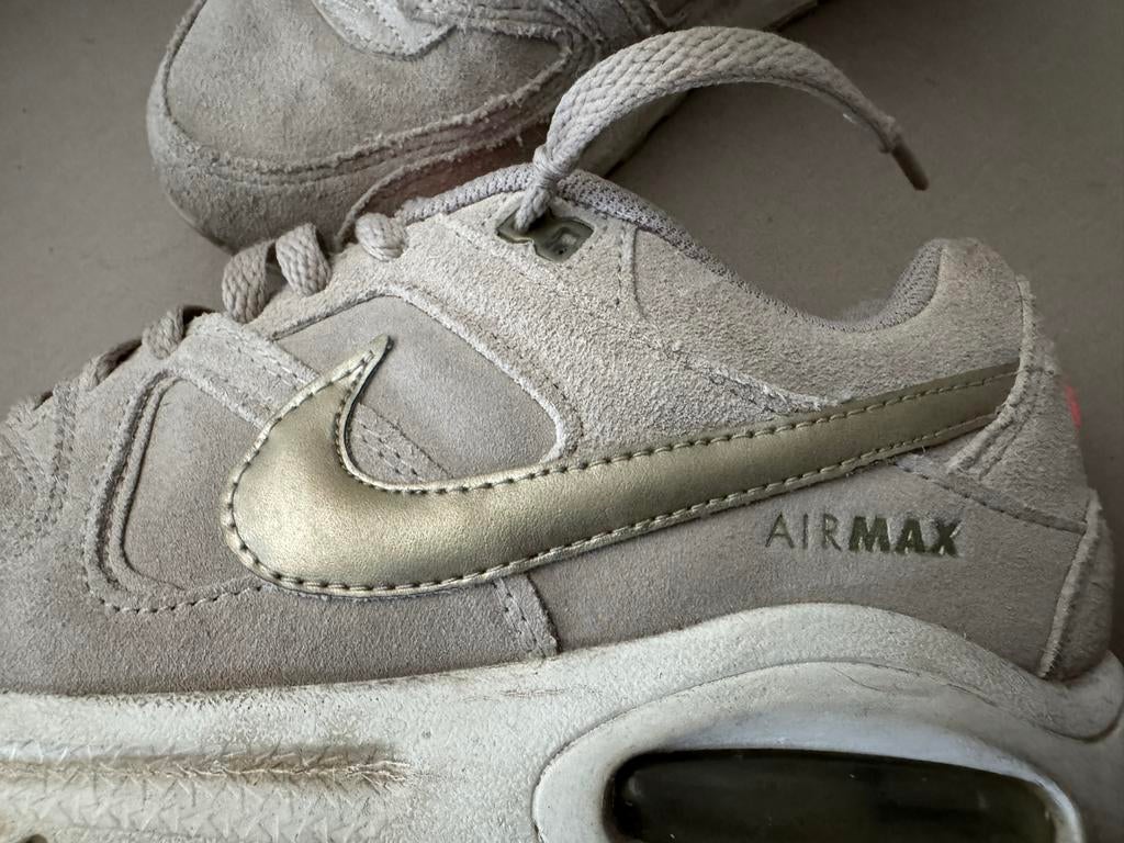 Nike Air Max sneakers - beige,/Goud, Ophalen of Verzenden, Gedragen, Grijs, Sneakers of Gympen