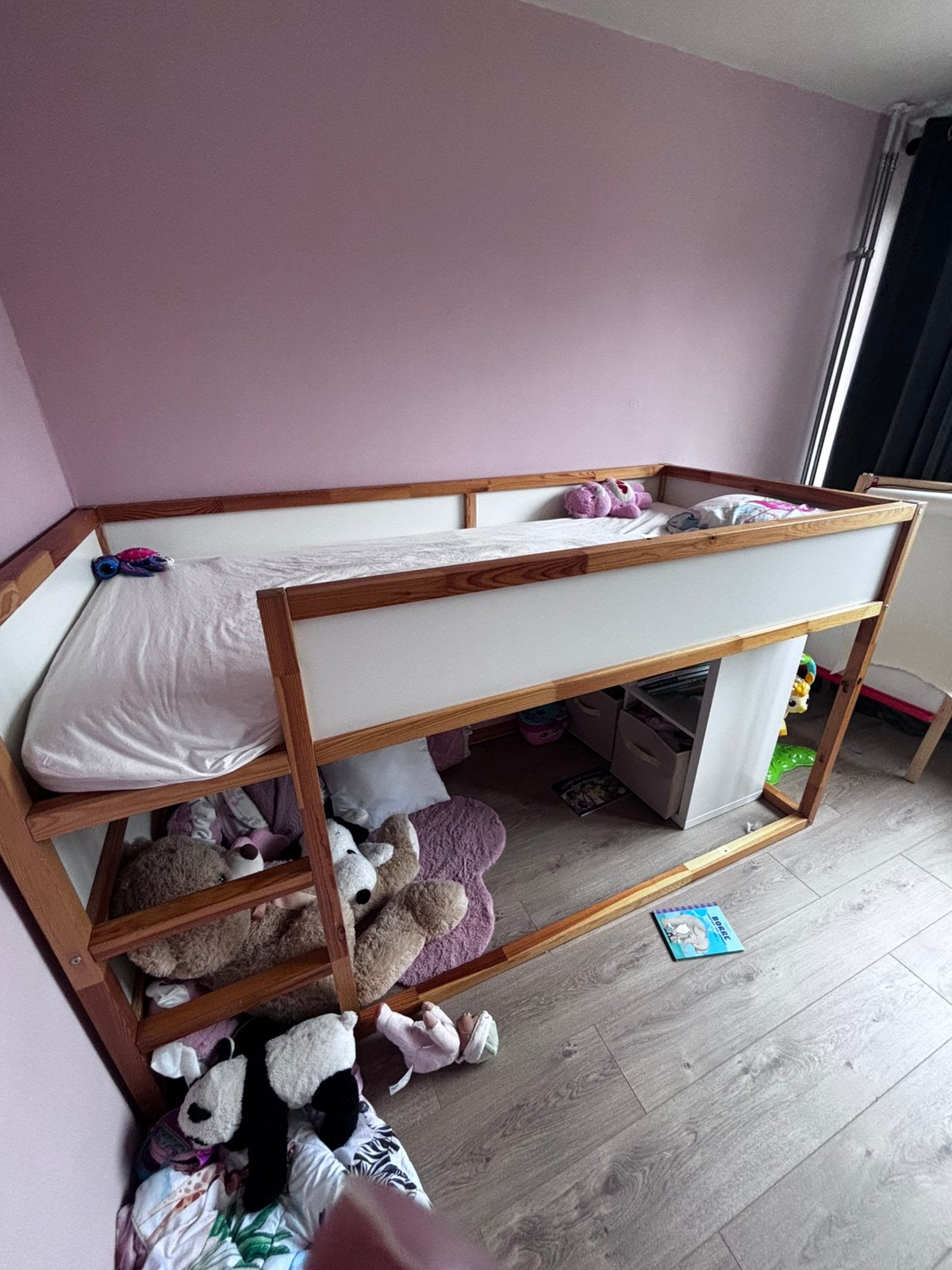 2x half hoogslapers ikea, Ophalen, Zo goed als nieuw, Stapelbed