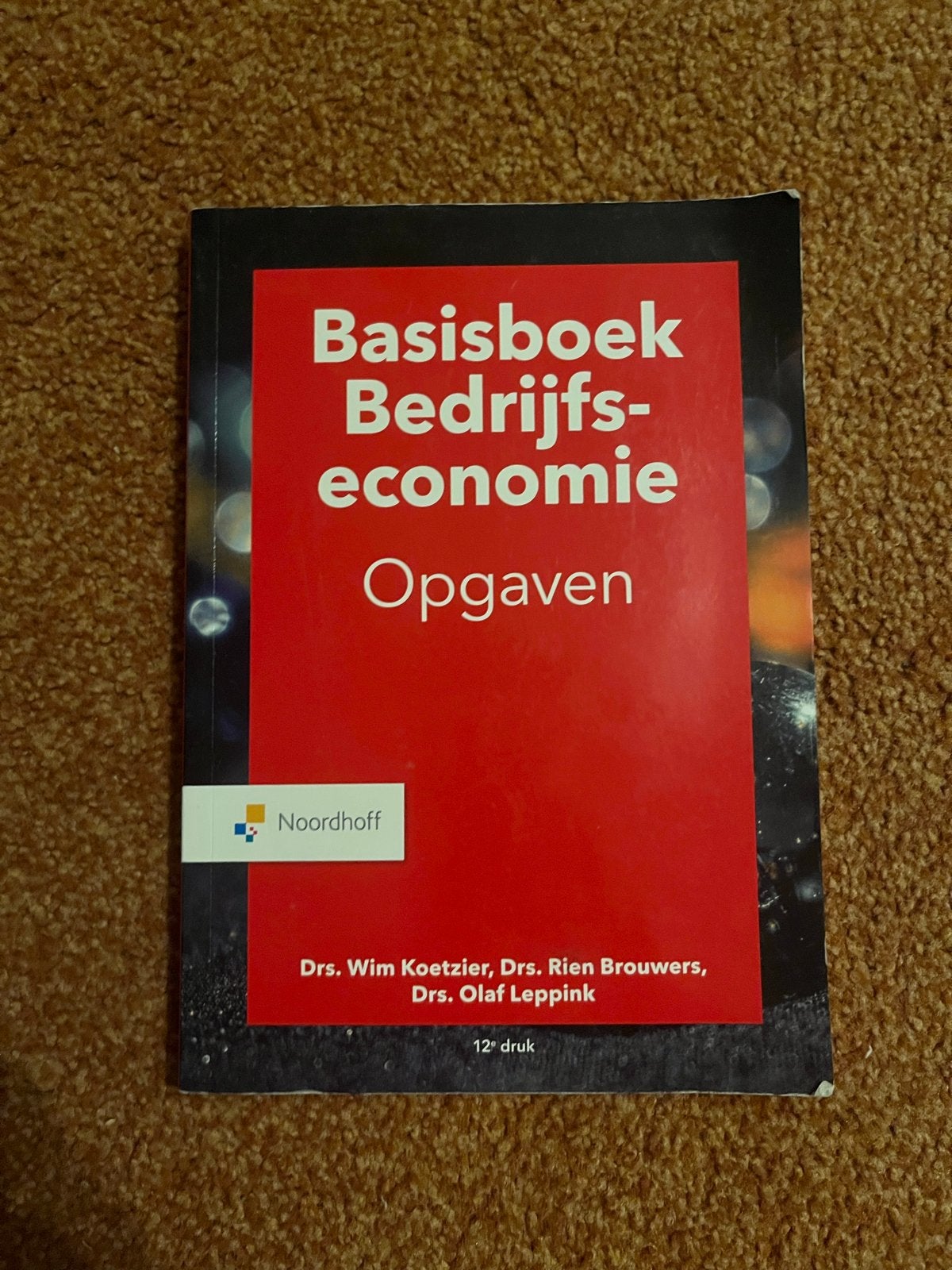 Basisboek Bedrijfseconomie Opgaven 12e druk - Noordhoff, Boeken, Ophalen of Verzenden, Gamma, Gelezen, HBO
