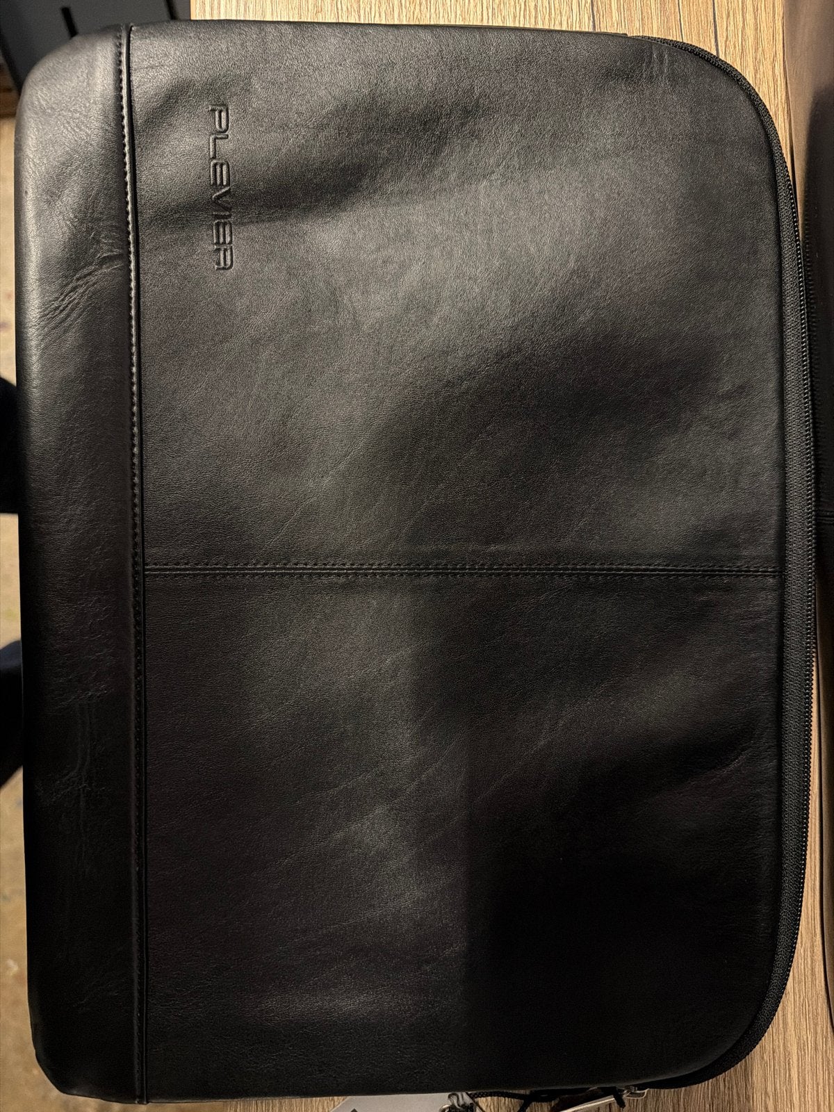 Plevier Leren Laptoptas - Zwart, Ophalen of Verzenden, 15 inch, Zo goed als nieuw