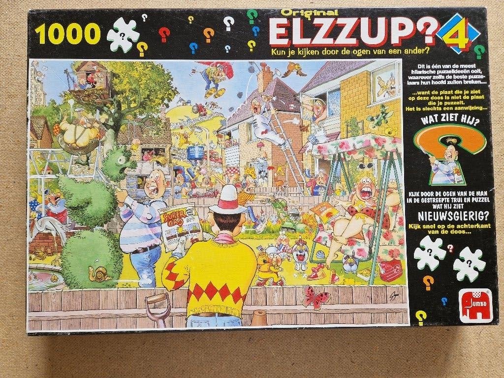 Elzzup ?  4      legpuzzel, Ophalen, 500 t/m 1500 stukjes, Zo goed als nieuw, Legpuzzel