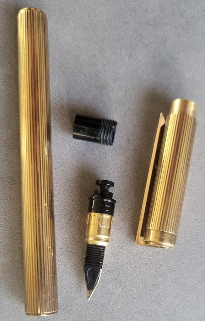 S. T. Dupont París Classique vulpen, doublé, Ophalen of Verzenden, Gebruikt, Vulpen, Overige merken