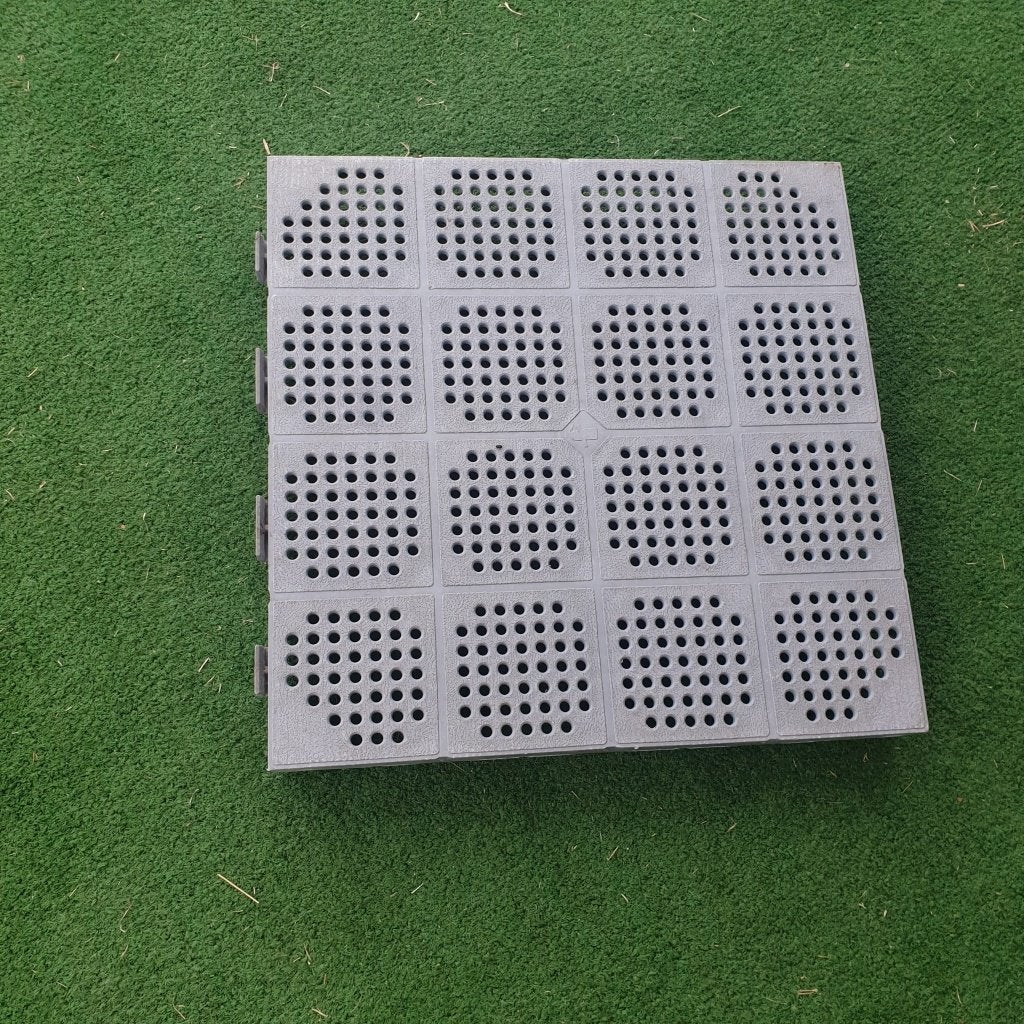 Ongeveer 100 tegels 40x40x4,5 cm, Caravans en Kamperen, Ophalen, Gebruikt